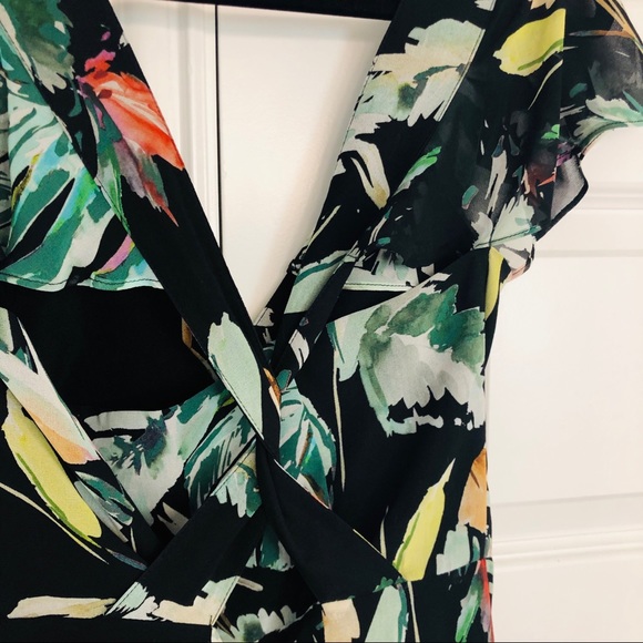 Gianni Bini Tropical Twist Back Jumpsuit, Size M - Picture 3 of 8